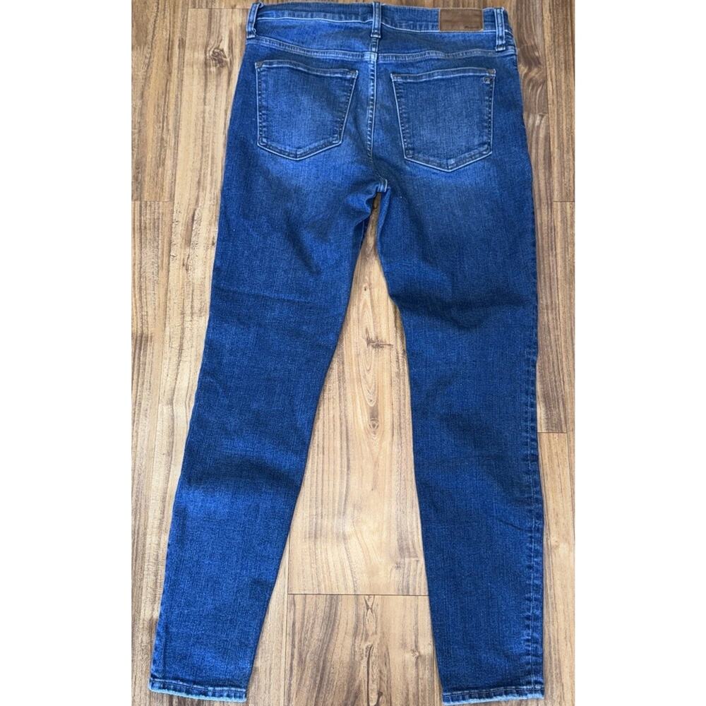 Madewell Jeans Womens Size 29 Blue Denim 9" High-Rise Skinny Whiskered - Picture 2 of 7